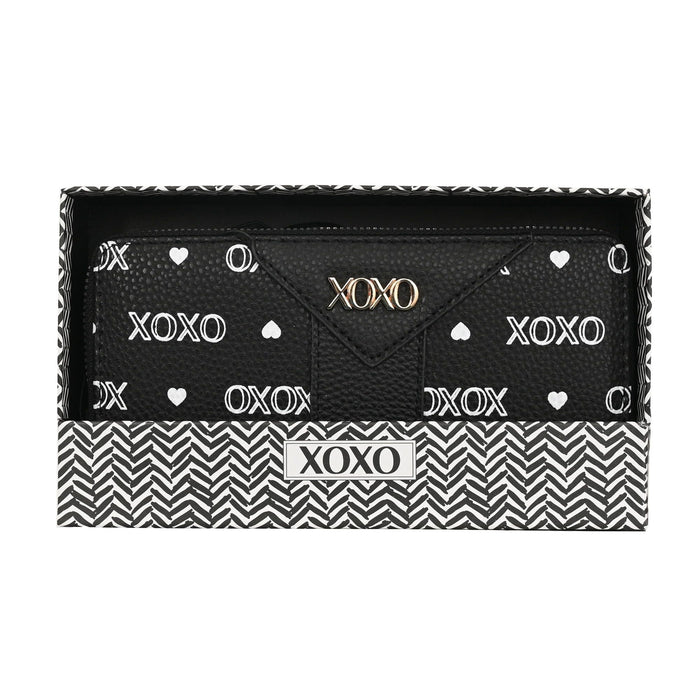 XOXO Women's Zip Around Wristlet Wallet - Large Capacity Travel Clutch with Card Holders, 2 Cash Pockets and Phone Slot