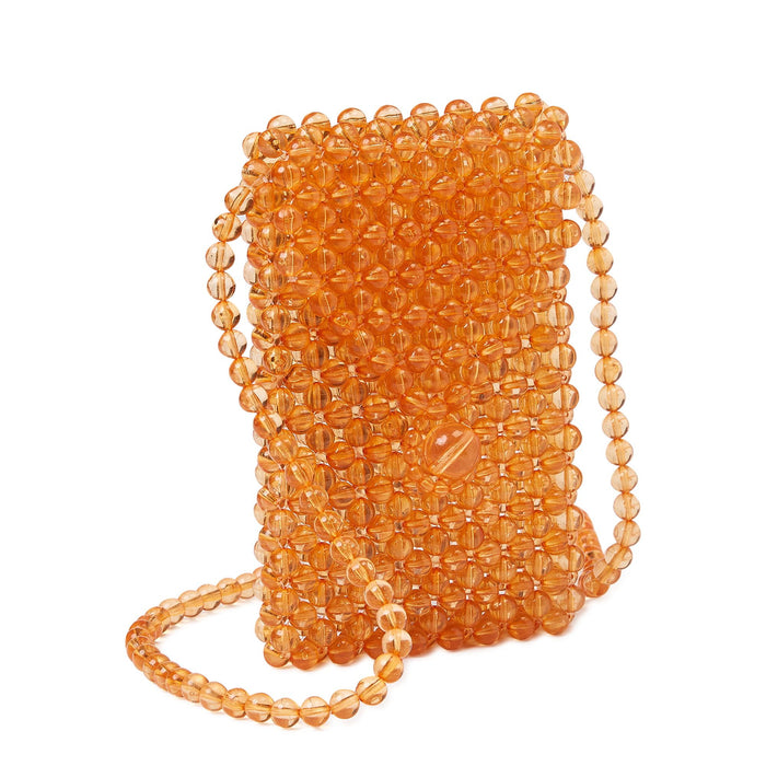 No Boundaries Women's Joyful Expression Beaded Pouch Orange