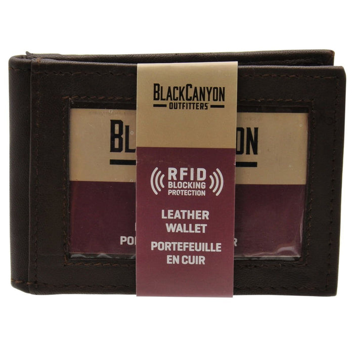 BlackCanyon Outfitters BCO RFID MONEY CLIP WALLET/ BK/BR