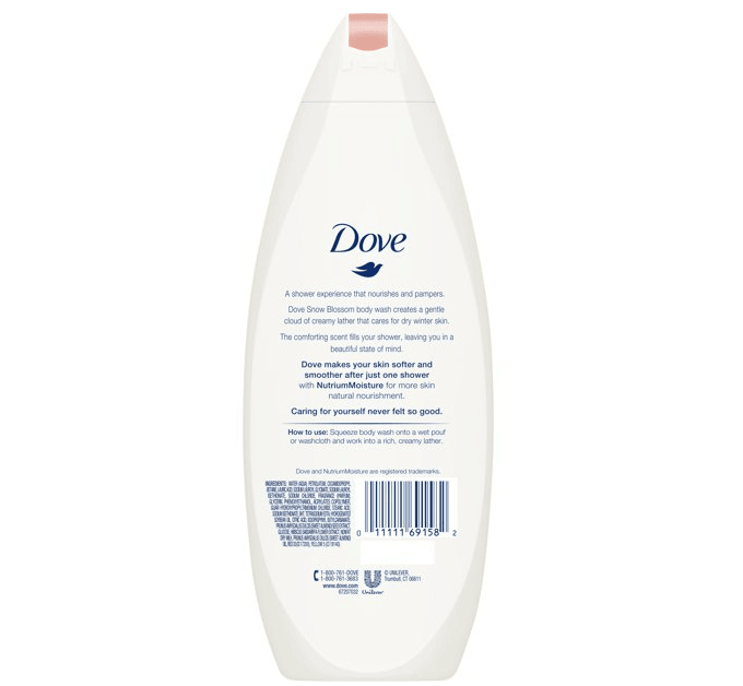 Dove Body Wash Snow Blossom 22 oz