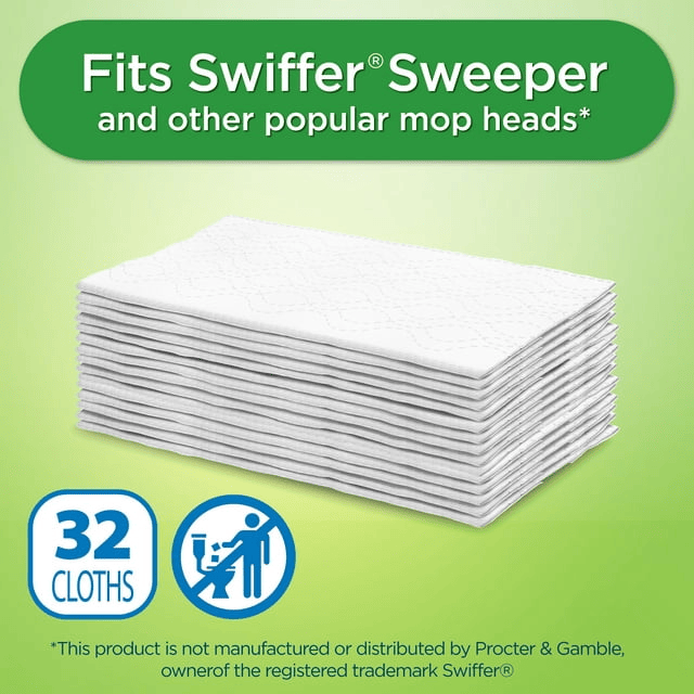 Great Value Dry Sweeping Cloth Refills, 52 Count