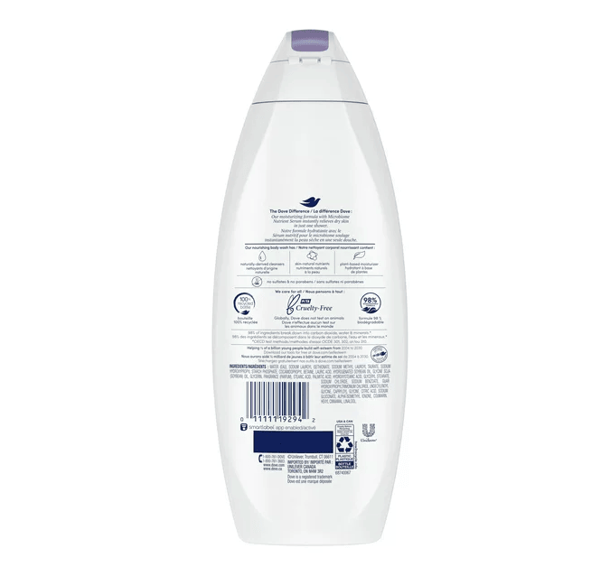 Dove Limited Edition Body Wash to Nourish and Moisturize Dry Skin Winter Care Paraben and Sulfate Free Body Cleanser 22 oz