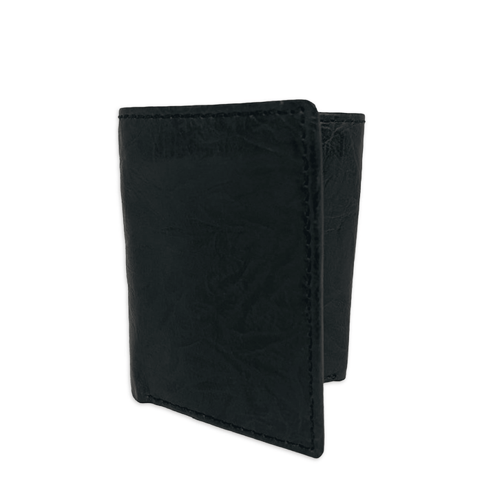 George Men's Adult Antique Crunch Trifold Wallet Black