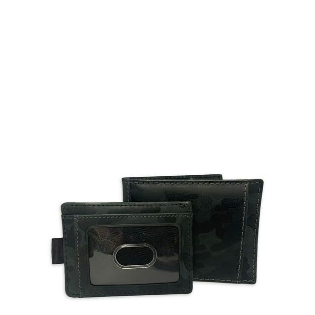 George Men's Camo Bi-Fold Wallet with Card Case