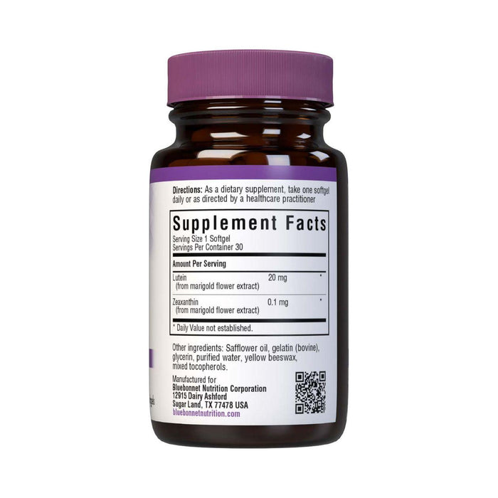 BlueBonnet Lutein Softgels, 20 mg, 30 Count