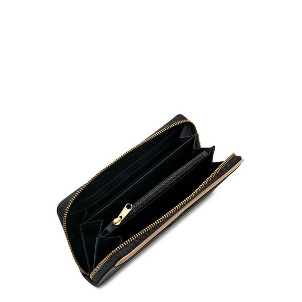 Time and Tru Women's Alex Wallet Black