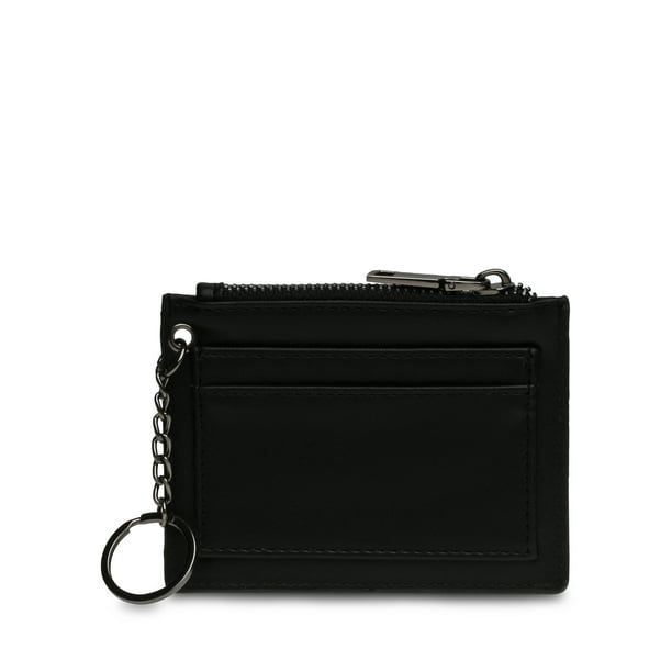 No Boundaries Women's Card Holder with Key Ring, Black