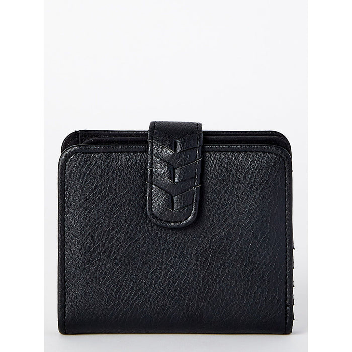 Time and Tru Women's Amelia Bi Fold Wallet Black