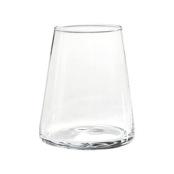 Better Homes & Gardens Clear Flared Stemless Wine Glass, 4 Pack