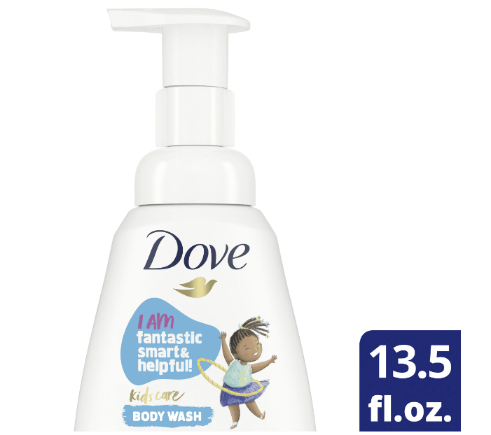 Dove Kids Care Foaming Body Wash Cotton Candy Hypoallergenic Skin Care For Kids 13.5 oz