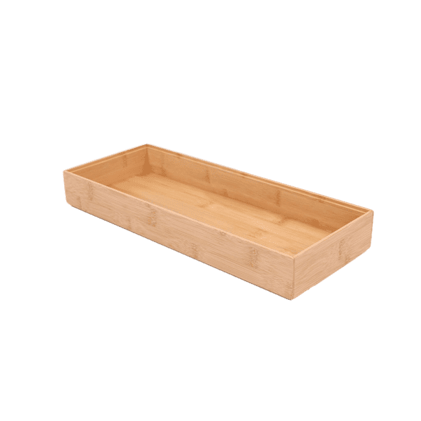 Better Homes & Gardens Bamboo Long Drawer Organizer, 15 IN W x 5.98 IN D x 1.97H, Natural Bamboo Color