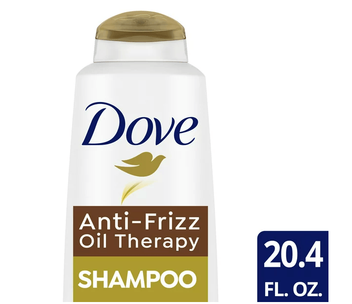 Dove Anti-Frizz Oil Therapy Shampoo for Dry Hair With Nutri-Oils to Treat Frizzy Hair; 20.4 oz