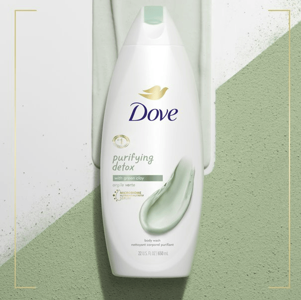 Dove Purifying Detox Nourishing Liquid Body Wash Green Clay; 22 oz