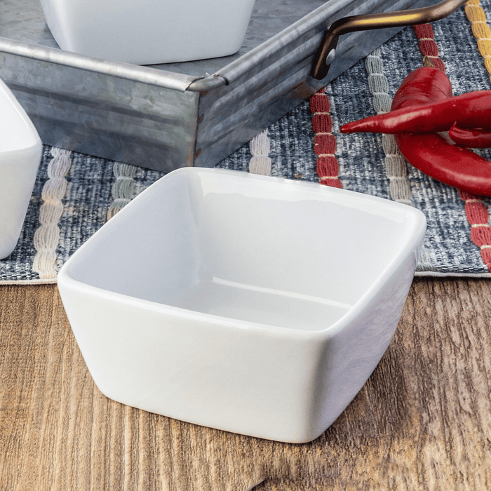 Better Homes & Gardens White Porcelain Square Dipped Bowl