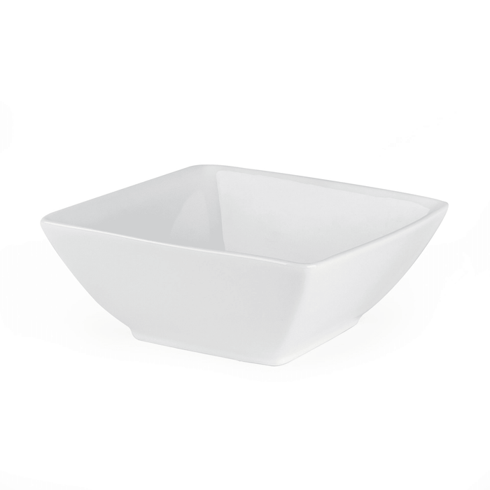 Better Homes & Gardens Porcelain Square Bowls, White, Set of 6