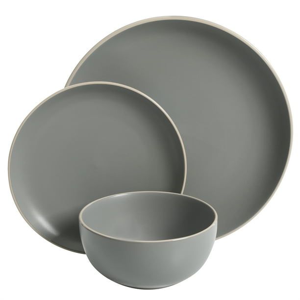 Better Homes & Gardens Zuri Matte 12-Piece Dinnerware Set