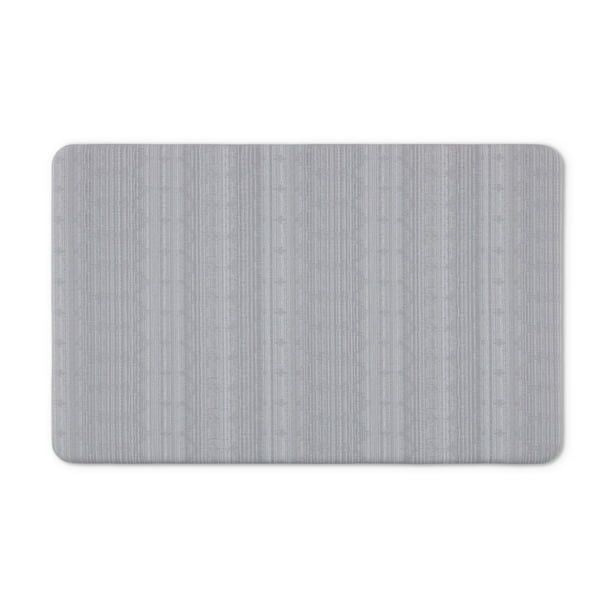 Better Homes & Gardens Fayette Stripe Kitchen Mat, Silver, 20"W x 32"L, 1 Piece