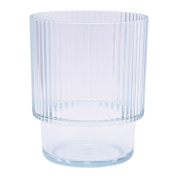 Better Homes & Gardens 14-Ounce Tritan Short Ribbed Tumbler, Clear