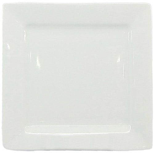 Better Homes & Gardens 5" Square Appetizer Plate, White Porcelain, Set of 8