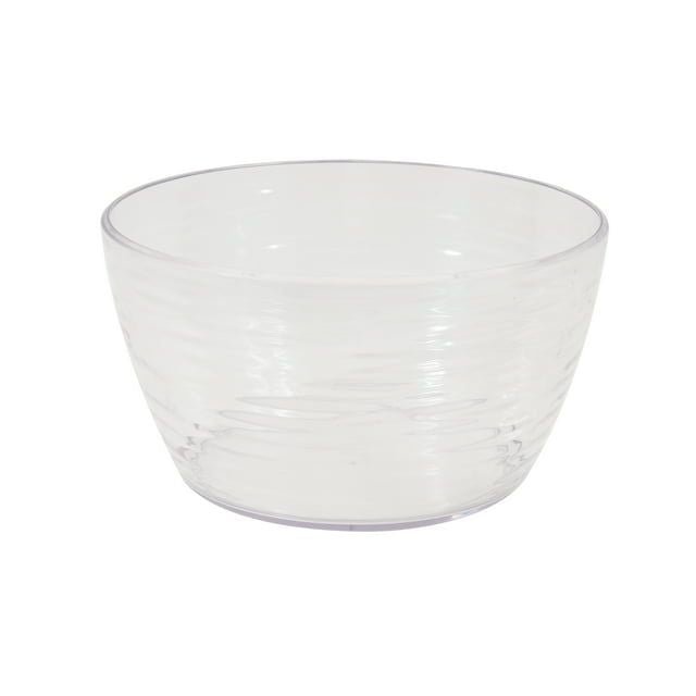 Better Homes & Gardens- Large Clear Round Acrylic Serving Bowl