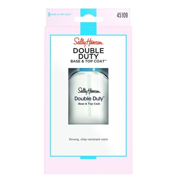 Sally Hansen Double Duty Base & Top Coat?, Nail Strengthening Polish, 0.45 fl oz