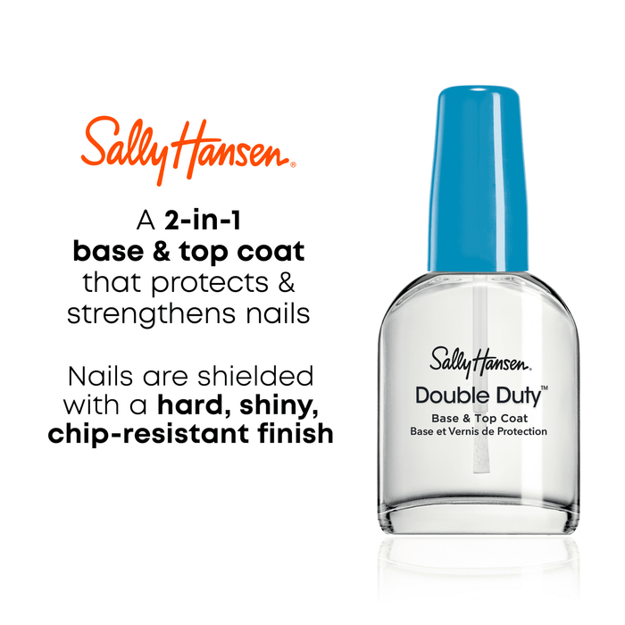 Sally Hansen Double Duty Base & Top Coat?, Nail Strengthening Polish, 0.45 fl oz