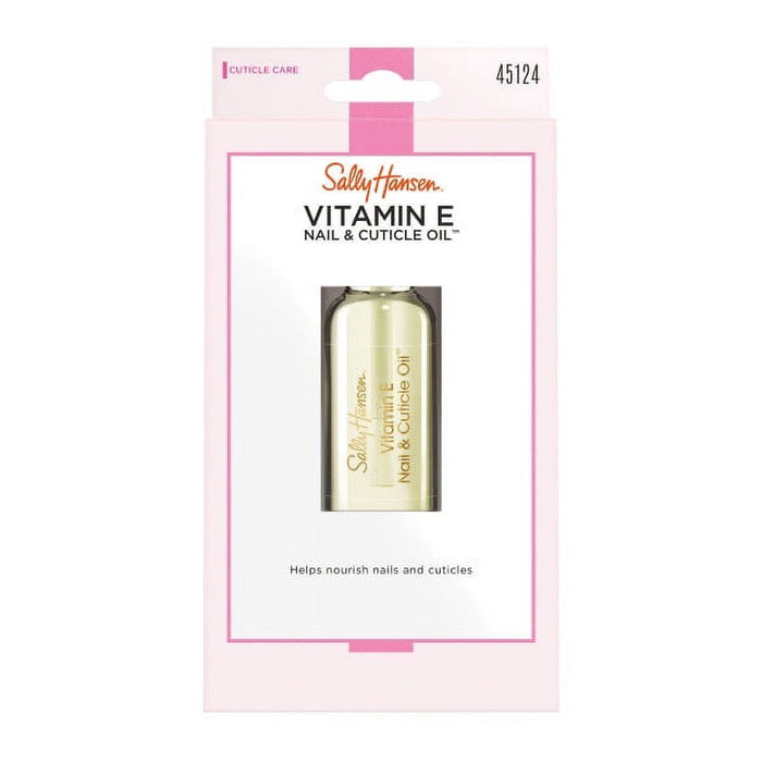 Sally Hansen Vitamin E Nail and Cuticle Oil 0.45 fl oz, Nourishing & Hydrating