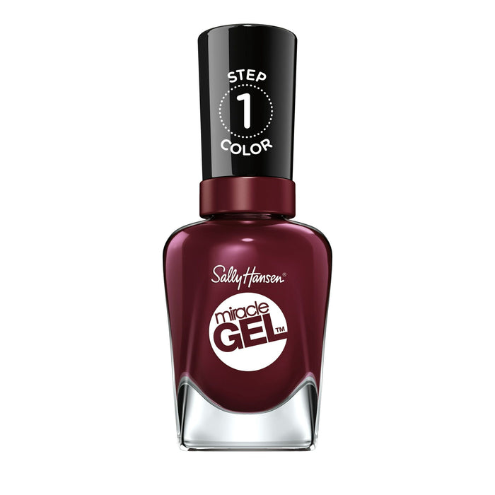 Sally Hansen Miracle Gel Nail Polish, Wine Stock, 0.5 fl oz, No UV Lamp Needed