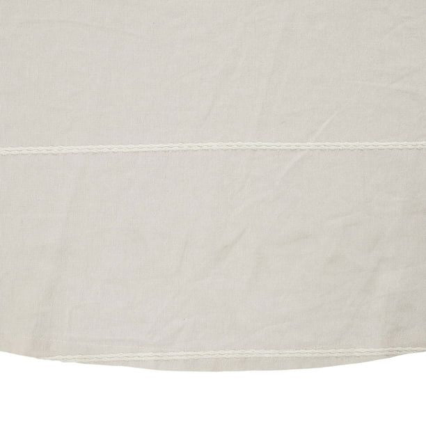 Better Homes and Gardens Woven Stripe Table Cloth - Beige - 70" Round