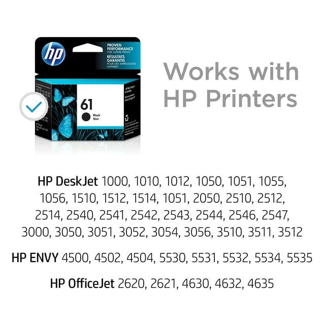 HP 61 Black Original Ink Cartridge (CH561WN)