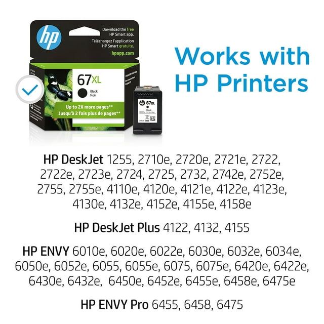 HP 67XL Black Original Ink Cartridge (3YM57AN)