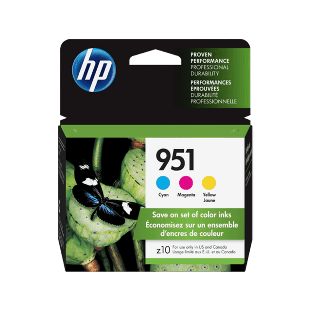 HP 951 3-pack Cyan/Magenta/Yellow Original Ink Cartridges