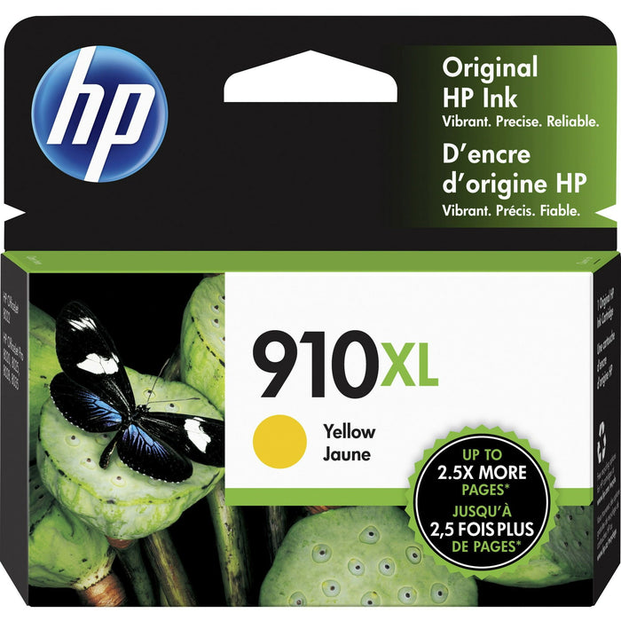 HP 910XL Ink Cartridge, Yellow (3YL64AN)