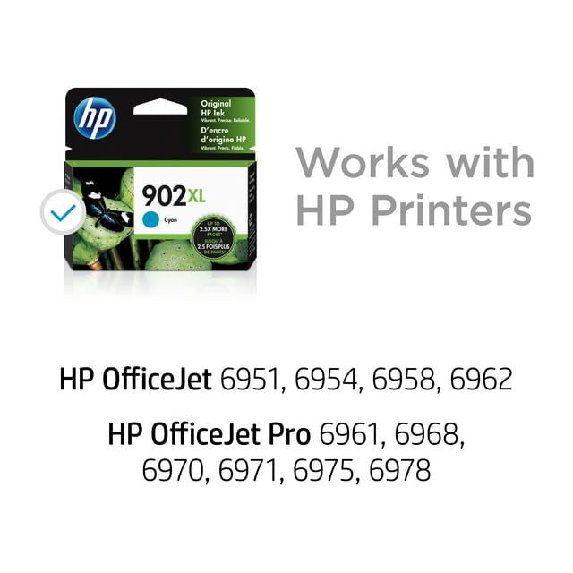 HP 902XL Cyan Original Ink Cartridge (T6M02AN)