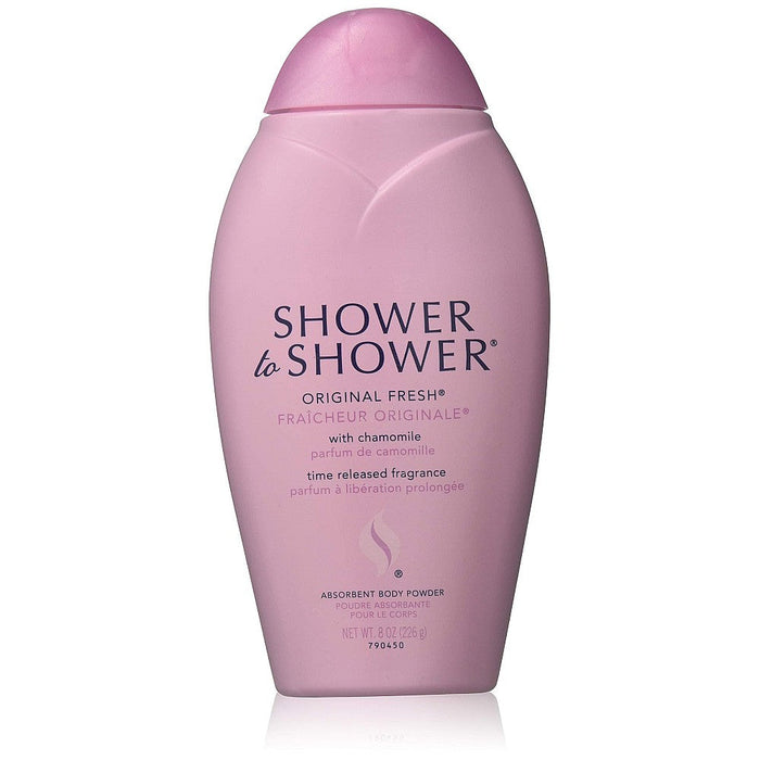 Shower To Shower Absorbent Original Fresh Body Powder 8 Oz