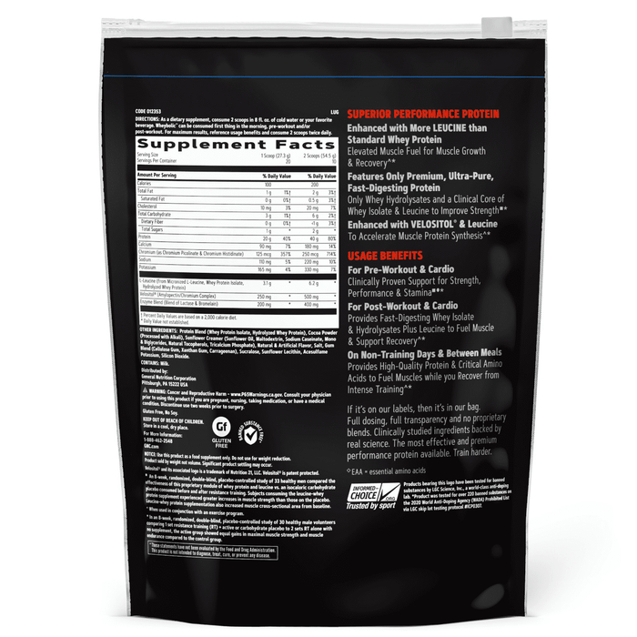 GNC AMP Wheybolic? Protein Powder, Chocolate Fudge, 1.2 lbs, 40g Whey Protein