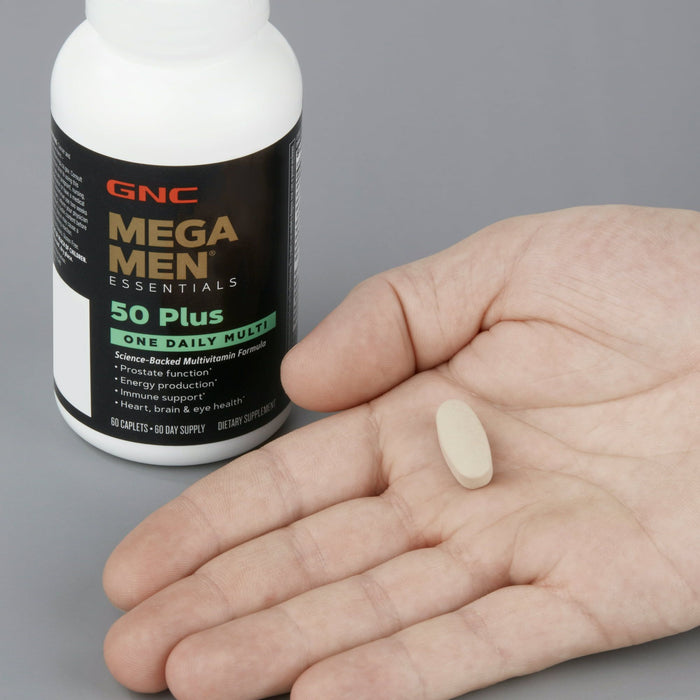 GNC Mega Men? 50-Plus One Daily Multivitamin, 60 Tablets, Vitamin and Mineral Support