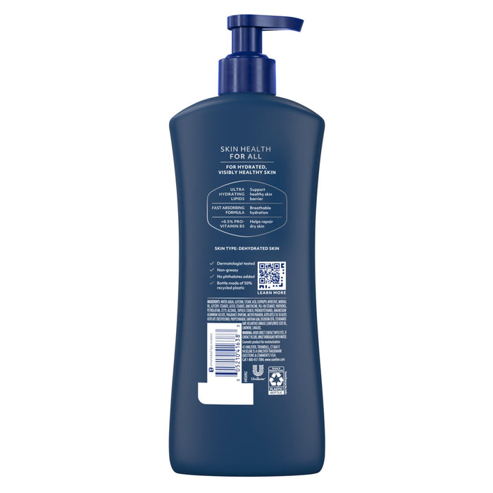 Vaseline Men Fast Absorbing 3-in-1 Face, Hands & Body Lotion for Men, 20.3 fl oz