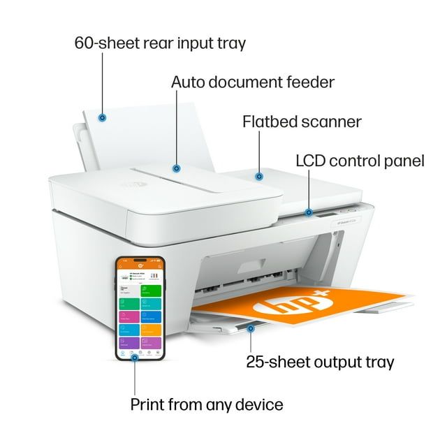 HP DeskJet 4152e All-in-One Color Inkjet Printer with 3 Months Instant Ink Included with HP+