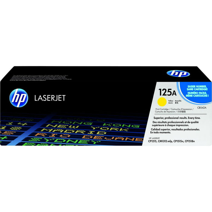 HP 125A (CB542A) Toner Cartridge, Yellow