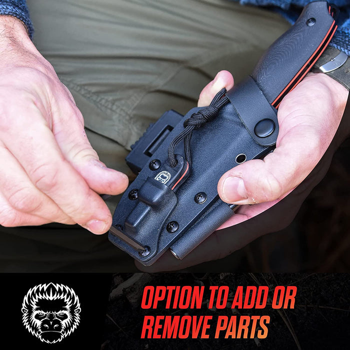 "The Bloodline" 1095 High Carbon Steel Bushcraft Survival Knife Gift Set