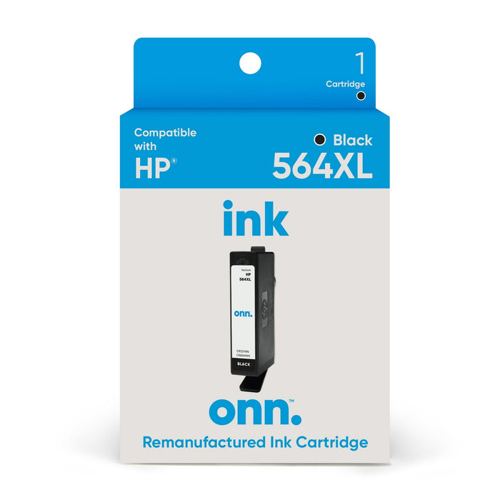 onn. Remanufactured Ink Cartridge, HP 564XL Black