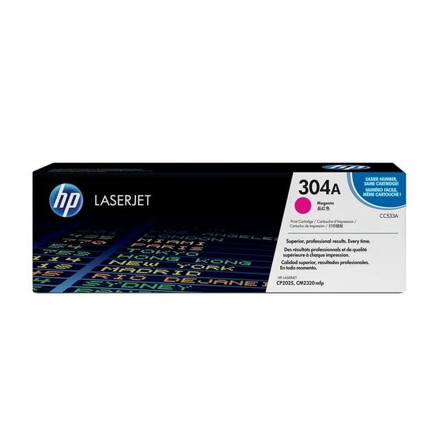 HP 304A (CC533A) Toner Cartridge, Magenta