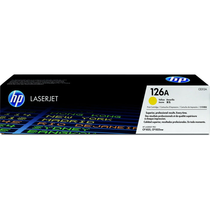 HP 126A (CE312A) Toner Cartridge, Yellow