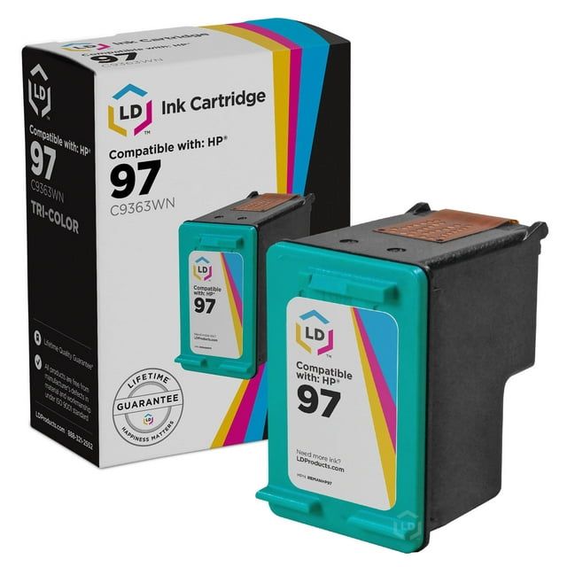 LD ? Remanufactured HP 97 Set of 2 C9363WN Color Ink Cartridges