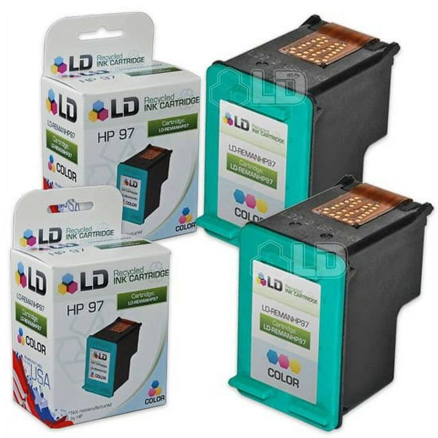 LD ? Remanufactured HP 97 Set of 2 C9363WN Color Ink Cartridges