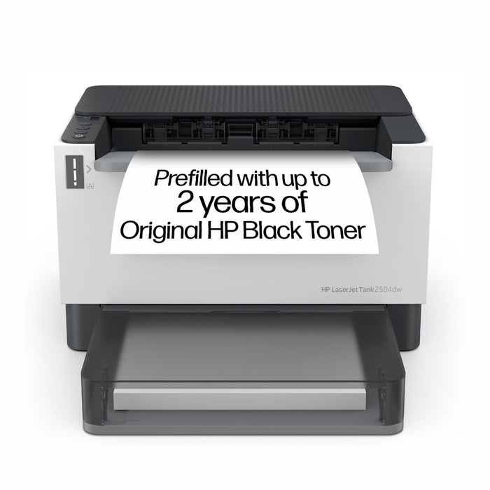 HP LaserJet Tank 2504dw Wireless Black-and-White Laser Printer with up to 5,000 pages