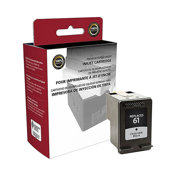 CIG? Remanufactured Black Ink Cartridge (Alternative for HP CH561WN, 61) (190 Yield) (117343)