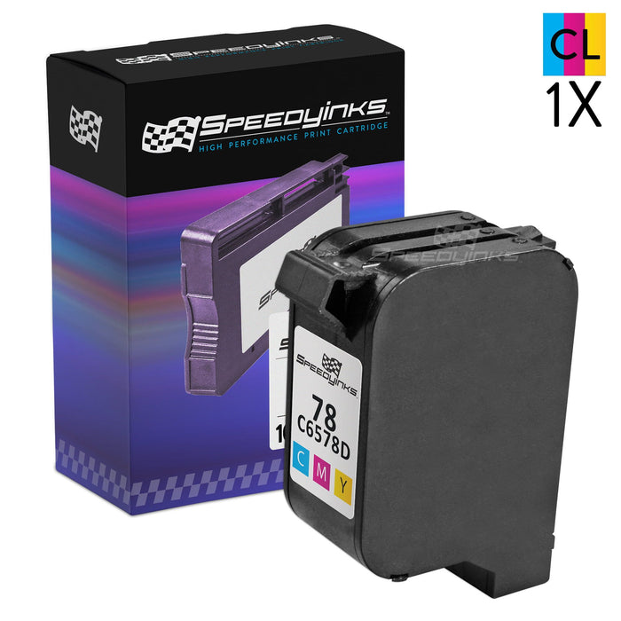 Speedy Inks - Remanufactured Replacement For HP 78 C6578D Tri-Color Ink Cartridge