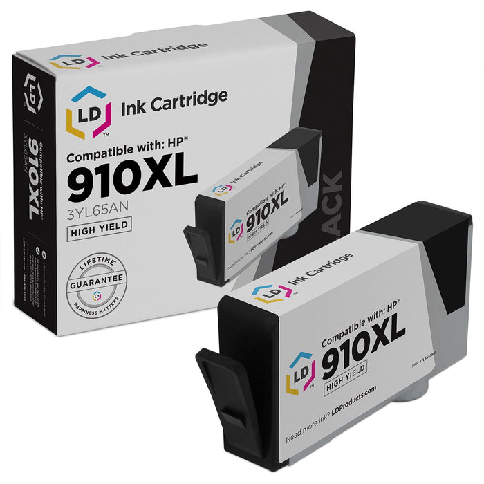 LD Products Remanufactured HP 910XL High Yield Black Ink Cartridge